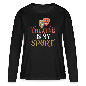 Actrice Drame Broadway Musical Theater - T-shirt manches longues Premium bio Femme - noir - Devant - Julia (174cm)