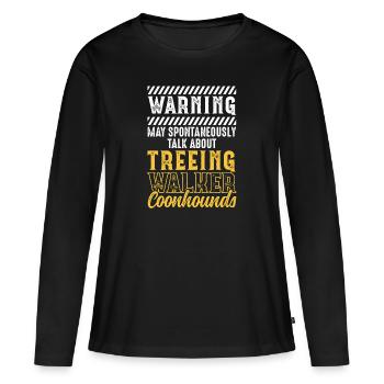 Arboriculture Walker Coonhound - T-shirt manches longues Premium bio Femme - noir - Devant - Julia (174cm)