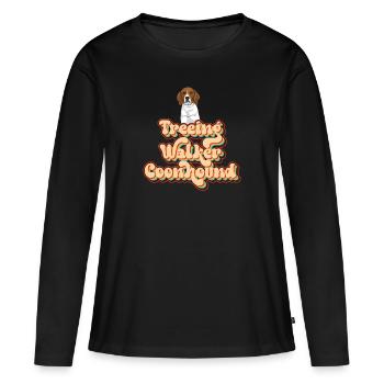 Arboriculture Walker Coonhound - T-shirt manches longues Premium bio Femme - noir - Devant - Julia (174cm)
