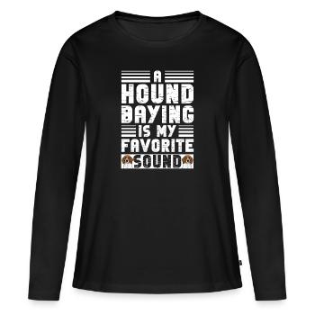 Arboriculture Walker Coonhound - T-shirt manches longues Premium bio Femme - noir - Devant - Julia (174cm)