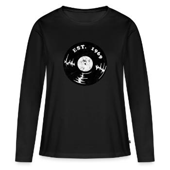 1969 vintage - Women's Premium Organic Long Sleeve Shirt - black - Front - Julia (174cm)