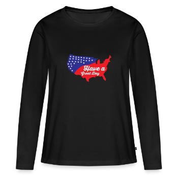 Avoir un excellent 4ème - T-shirt manches longues Premium bio Femme - noir - Devant - Julia (174cm)