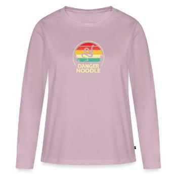 Danger Noodle - Women's Premium Organic Long Sleeve Shirt - dusky pink - Front - Julia (174cm)