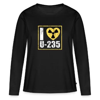Kernenergie Strahlung Atomkraft Ingenieur - Frauen Premium Bio Langarmshirt - Schwarz - Vorne - Julia (174cm)