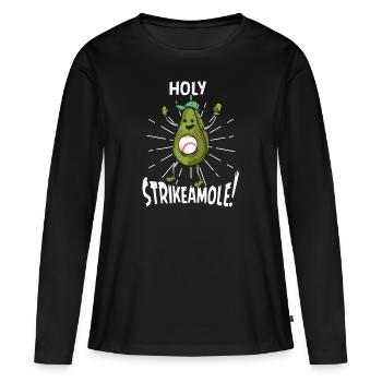 Holy Strikeamole Baseball Softball Avocat - T-shirt manches longues Premium bio Femme - noir - Devant - Julia (174cm)
