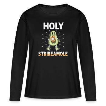 Holy Strikeamole Baseball Softball Avocat - T-shirt manches longues Premium bio Femme - noir - Devant - Julia (174cm)