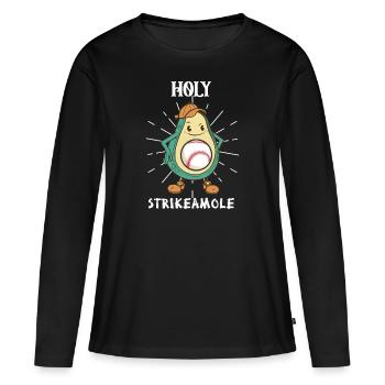 Holy Strikeamole Baseball Softball Avocat - T-shirt manches longues Premium bio Femme - noir - Devant - Julia (174cm)