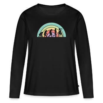 Gymnastique | Gymnastique Gymnastique Filles Femmes - T-shirt manches longues Premium bio Femme - noir - Devant - Julia (174cm)