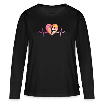 Gymnastics | Gymnastics Gymnastics Girls Women - Women's Premium Organic Long Sleeve Shirt - black - Front - Julia (174cm)