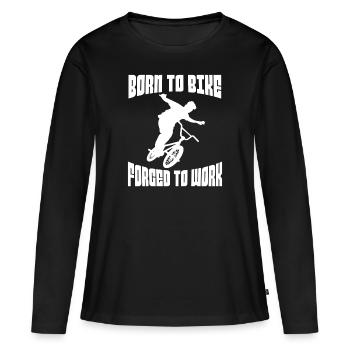 Cyclists Bicycles Cyclists Cyclists Cycling - Women's Premium Organic Long Sleeve Shirt - black - Front - Julia (174cm)