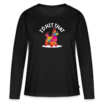 Cinco de Mayo Pinatas Party Fiesta Lustig Ich - Frauen Premium Bio Langarmshirt - Schwarz - Vorne - Julia (174cm)