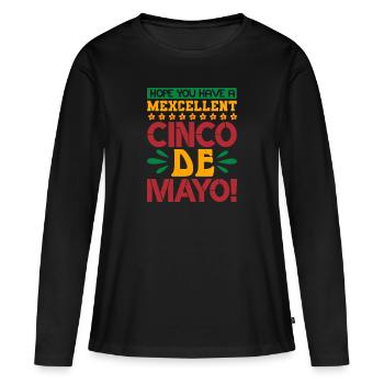 J’ESPÈRE QUE VOUS AVEZ UN EXCELLENT CINCO DE MAYO - T-shirt manches longues Premium bio Femme - noir - Devant - Julia (174cm)