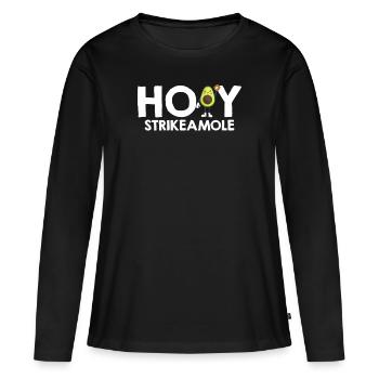 Holy Strikeamole Baseball Softball Avocat - T-shirt manches longues Premium bio Femme - noir - Devant - Julia (174cm)