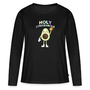 Holy Strikeamole Baseball Softball Avocat - T-shirt manches longues Premium bio Femme - noir - Devant - Julia (174cm)