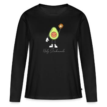Holy Strikeamole Baseball Softball Avocat - T-shirt manches longues Premium bio Femme - noir - Devant - Julia (174cm)