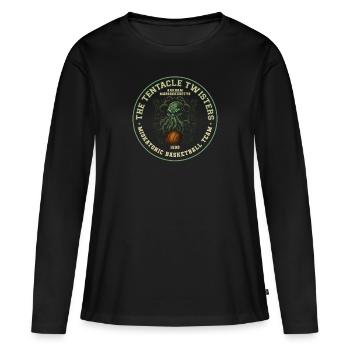 Cthulhu Miskatonic Basketball Team, Cosmic Horror - Frauen Premium Bio Langarmshirt - Schwarz - Vorne - Julia (174cm)