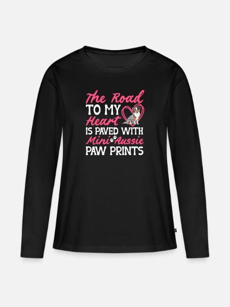 Miniature Australian Shepherd - Frauen Premium Bio Langarmshirt - Schwarz