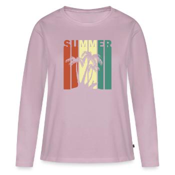 Summer Feeling - Frauen Premium Bio Langarmshirt - Altrosa - Vorne - Julia (174cm)