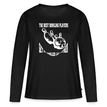 Bowling Club Bowling Skittles Bowler Skittles Club - T-shirt manches longues Premium bio Femme - noir - Devant - Julia (174cm)