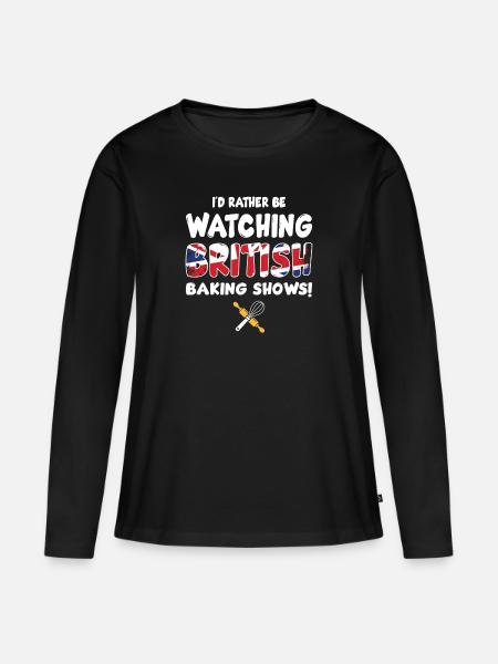 Britisch Baking Show - Frauen Premium Bio Langarmshirt - Schwarz