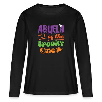 Abuela Of The Spooky One Halloween 1st Birthday - Frauen Premium Bio Langarmshirt - Schwarz - Vorne - Julia (174cm)