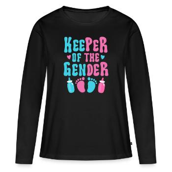 Gardien du genre - T-shirt manches longues Premium bio Femme - noir - Devant - Julia (174cm)