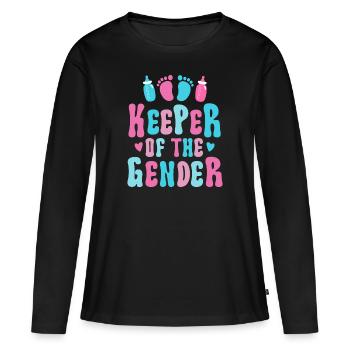 Gardien du genre - T-shirt manches longues Premium bio Femme - noir - Devant - Julia (174cm)