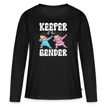 Gardien du genre - T-shirt manches longues Premium bio Femme - noir - Devant - Julia (174cm)