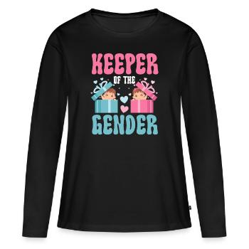 Gardien du genre - T-shirt manches longues Premium bio Femme - noir - Devant - Julia (174cm)