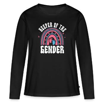 Gardien du genre - T-shirt manches longues Premium bio Femme - noir - Devant - Julia (174cm)