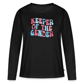 Gardien du genre - T-shirt manches longues Premium bio Femme - noir - Devant - Julia (174cm)