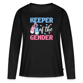 Gardien du genre - T-shirt manches longues Premium bio Femme - noir - Devant - Julia (174cm)