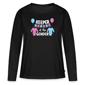 Gardien du genre - T-shirt manches longues Premium bio Femme - noir - Devant - Julia (174cm)