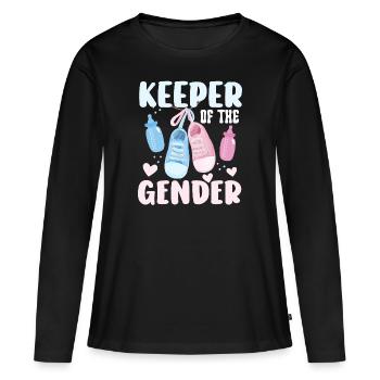 Gardien du genre - T-shirt manches longues Premium bio Femme - noir - Devant - Julia (174cm)