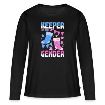 Gardien du genre - T-shirt manches longues Premium bio Femme - noir - Devant - Julia (174cm)