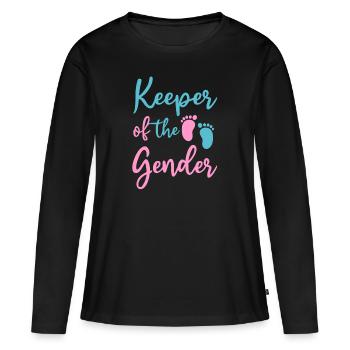 Gardien du genre - T-shirt manches longues Premium bio Femme - noir - Devant - Julia (174cm)