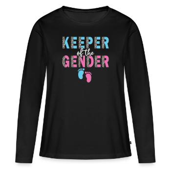Gardien du genre - T-shirt manches longues Premium bio Femme - noir - Devant - Julia (174cm)