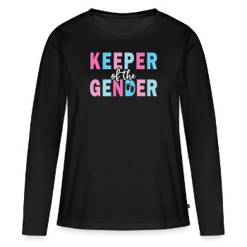 Gardien du genre - T-shirt manches longues Premium bio Femme - noir - Devant - Julia (174cm)