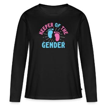 Gardien du genre - T-shirt manches longues Premium bio Femme - noir - Devant - Julia (174cm)