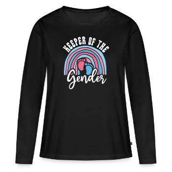 Gardien du genre - T-shirt manches longues Premium bio Femme - noir - Devant - Julia (174cm)