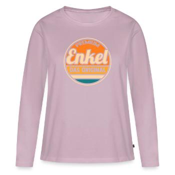 Opa Oma Enkelkind Enkel - Frauen Premium Bio Langarmshirt - Altrosa - Vorne - Julia (174cm)