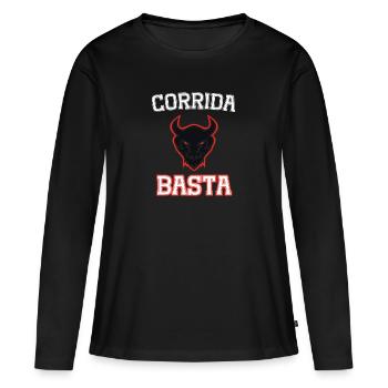 Bullfighting Basta - Women's Premium Organic Long Sleeve Shirt - black - Front - Julia (174cm)