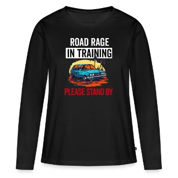 Neue Fahrschüler Mädchen Frauen Mutter Tochter - Frauen Premium Bio Langarmshirt - Schwarz - Vorne - Julia (174cm)
