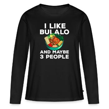 Philippines Philippines Femmes Hommes Cuisine philippine - T-shirt manches longues Premium bio Femme - noir - Devant - Julia (174cm)