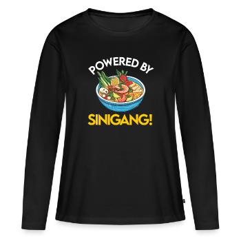 Philippines Philippines Femmes Hommes Cuisine philippine - T-shirt manches longues Premium bio Femme - noir - Devant - Julia (174cm)