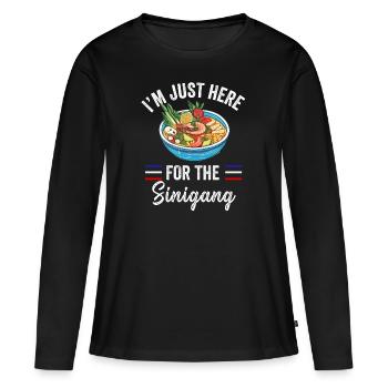 Philippines Philippines Femmes Hommes Cuisine philippine - T-shirt manches longues Premium bio Femme - noir - Devant - Julia (174cm)