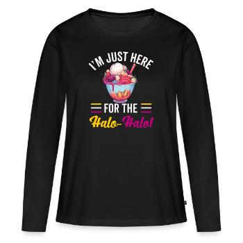 Philippines Philippines Femmes Hommes Cuisine philippine - T-shirt manches longues Premium bio Femme - noir - Devant - Julia (174cm)