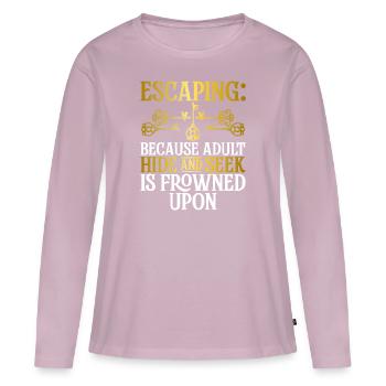 Escape Room - Frauen Premium Bio Langarmshirt - Altrosa - Vorne - Julia (174cm)