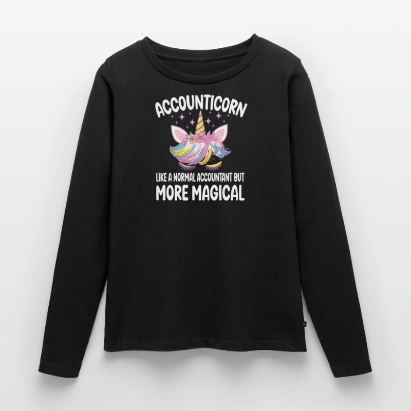 Comptabilité Comptable comme un comptable normal T-shirt manches longues Premium bio Femme