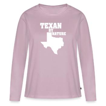 Wildflower Fields Wildflowers Bluebonnet - Women's Premium Organic Long Sleeve Shirt - dusky pink - Front - Julia (174cm)